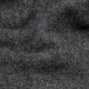Boiled Wool Coating - Heather Charcoal