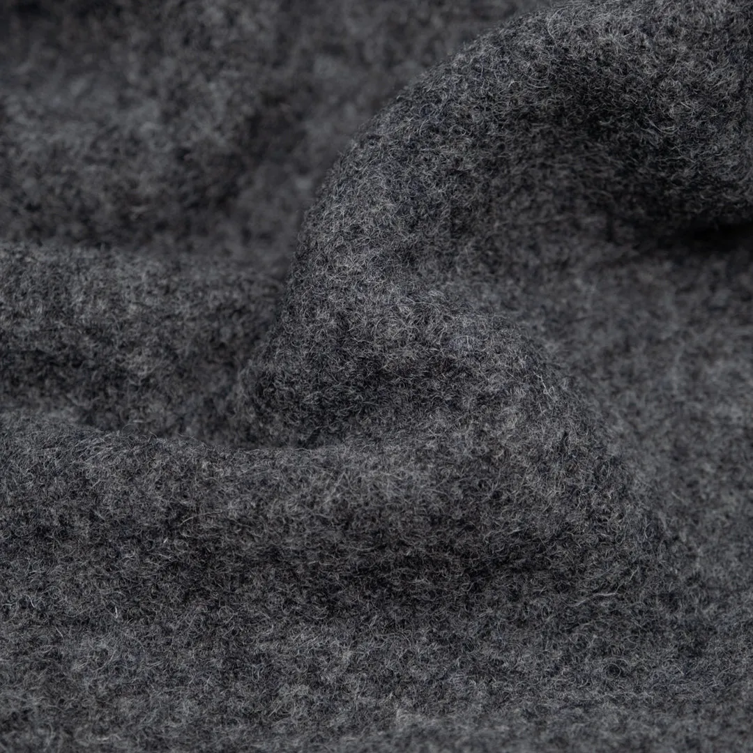 Boiled Wool Coating - Heather Charcoal