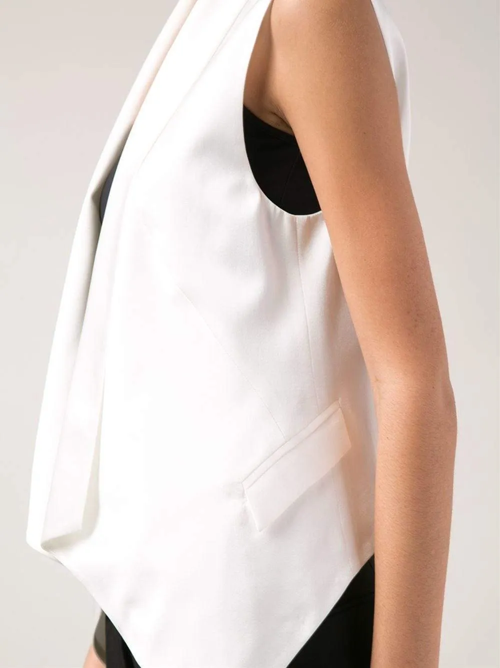 Drape Blazer Vest