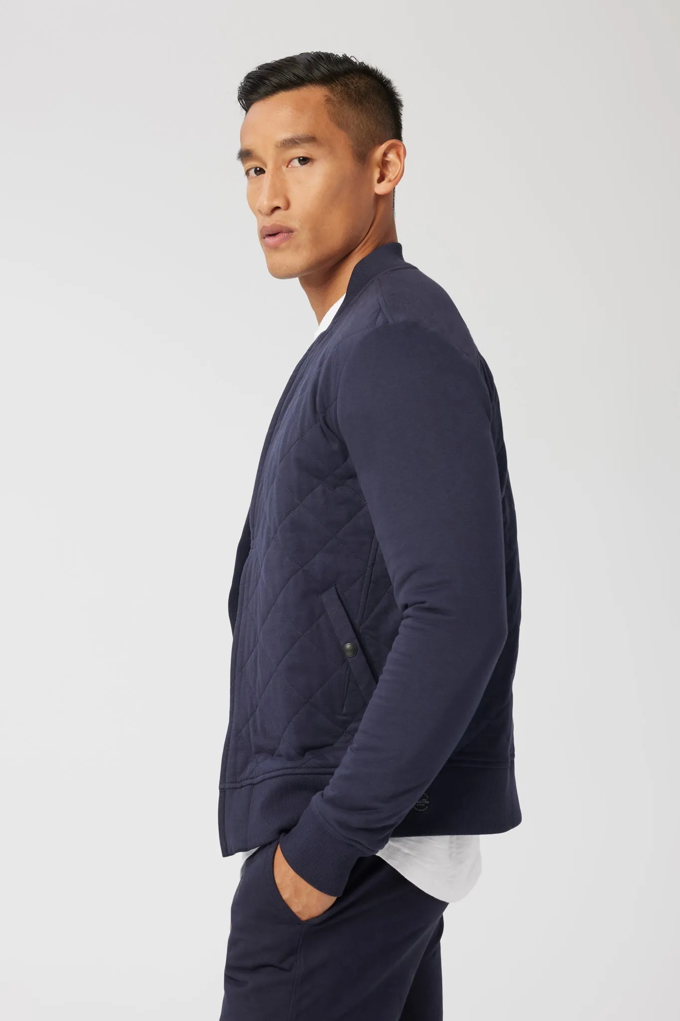 Good Man Brand Premium Jersey Mayfair Bomber Jacket