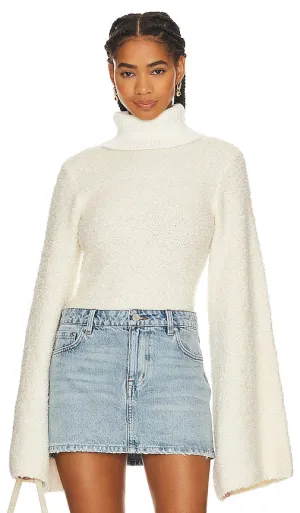 GRLFRND Montana Boucle Sweater in Ivory