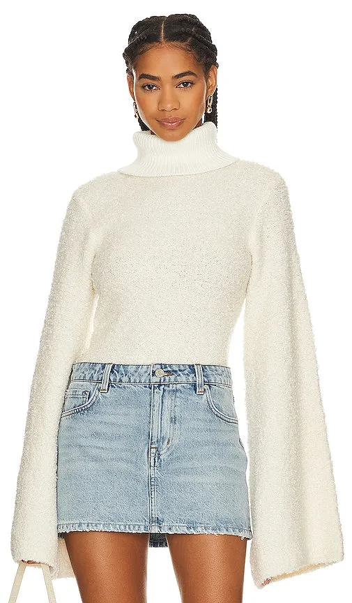 GRLFRND Montana Boucle Sweater in Ivory