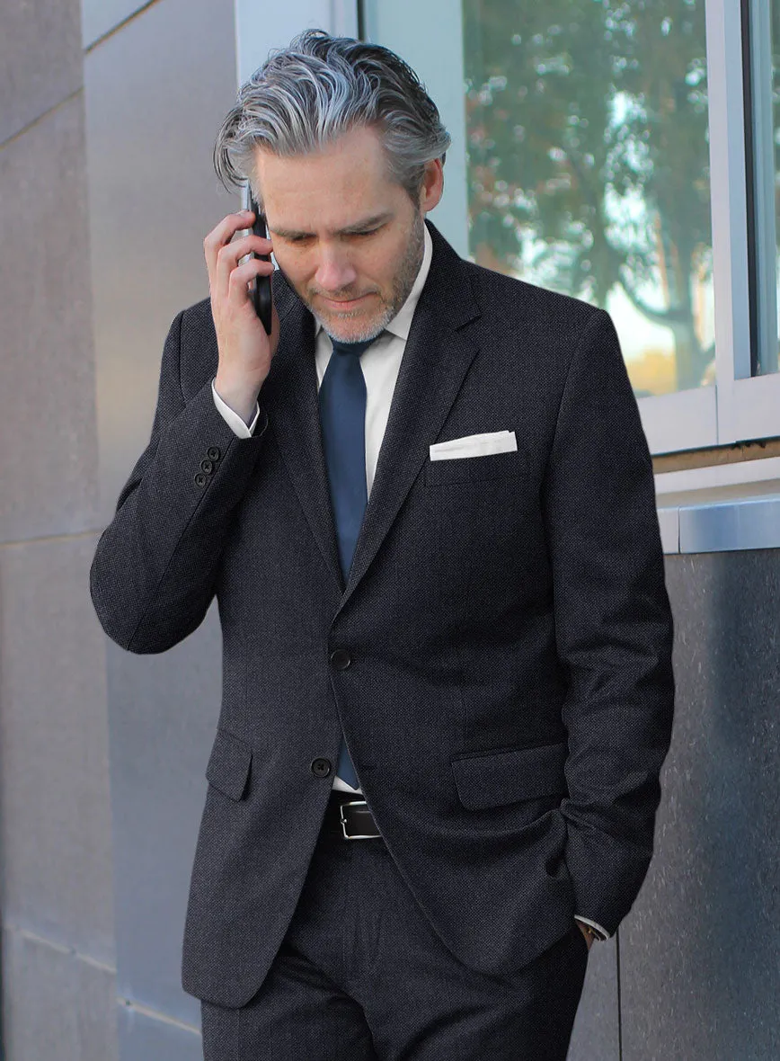 Italian Ombo Blue Birdseye Flannel Suit