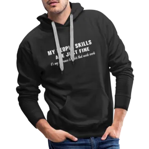 It's My Tolerance To Idiots That Needs Work Men's Premium Hoodie