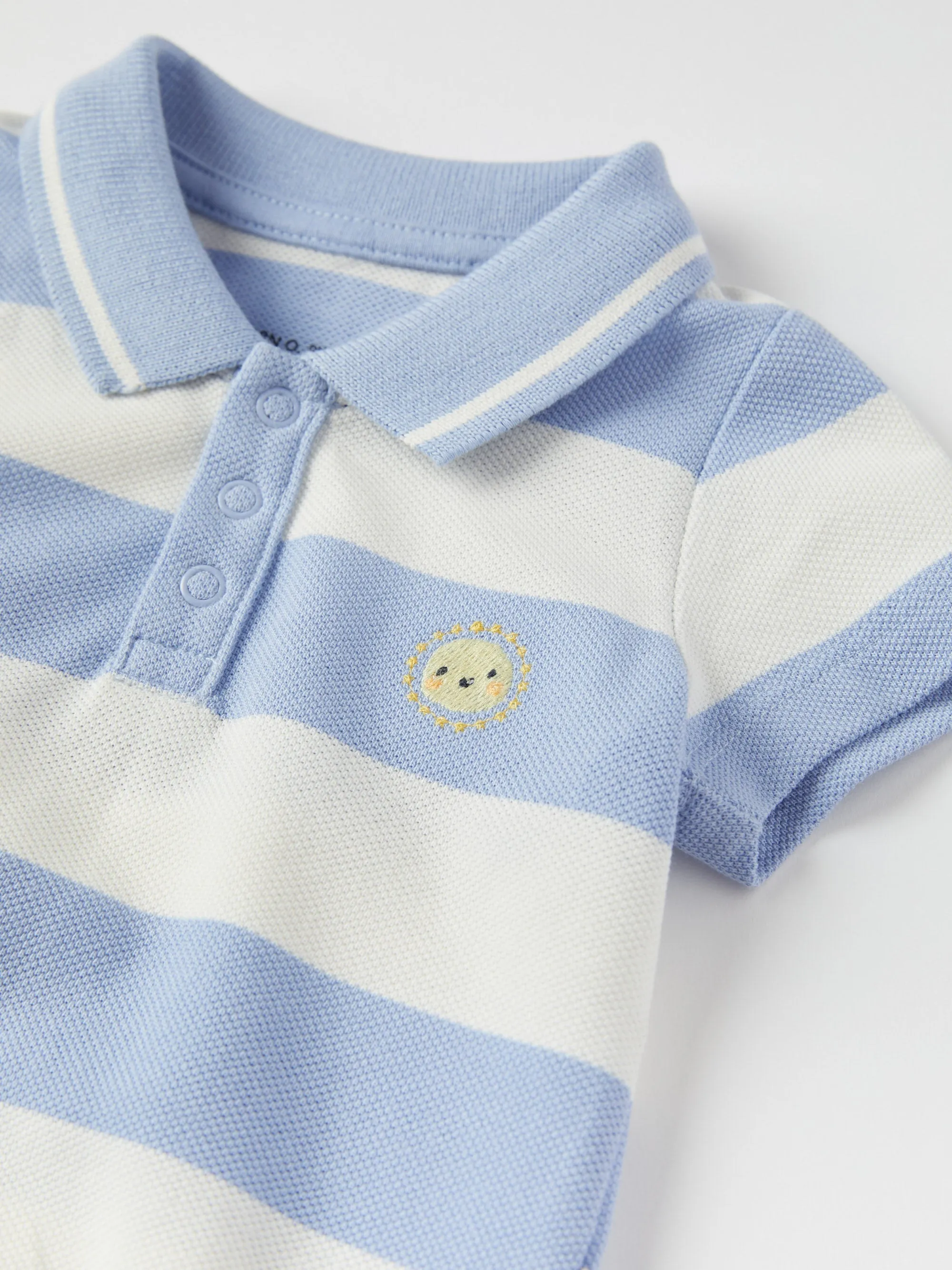 Stripe Polo Babygrow