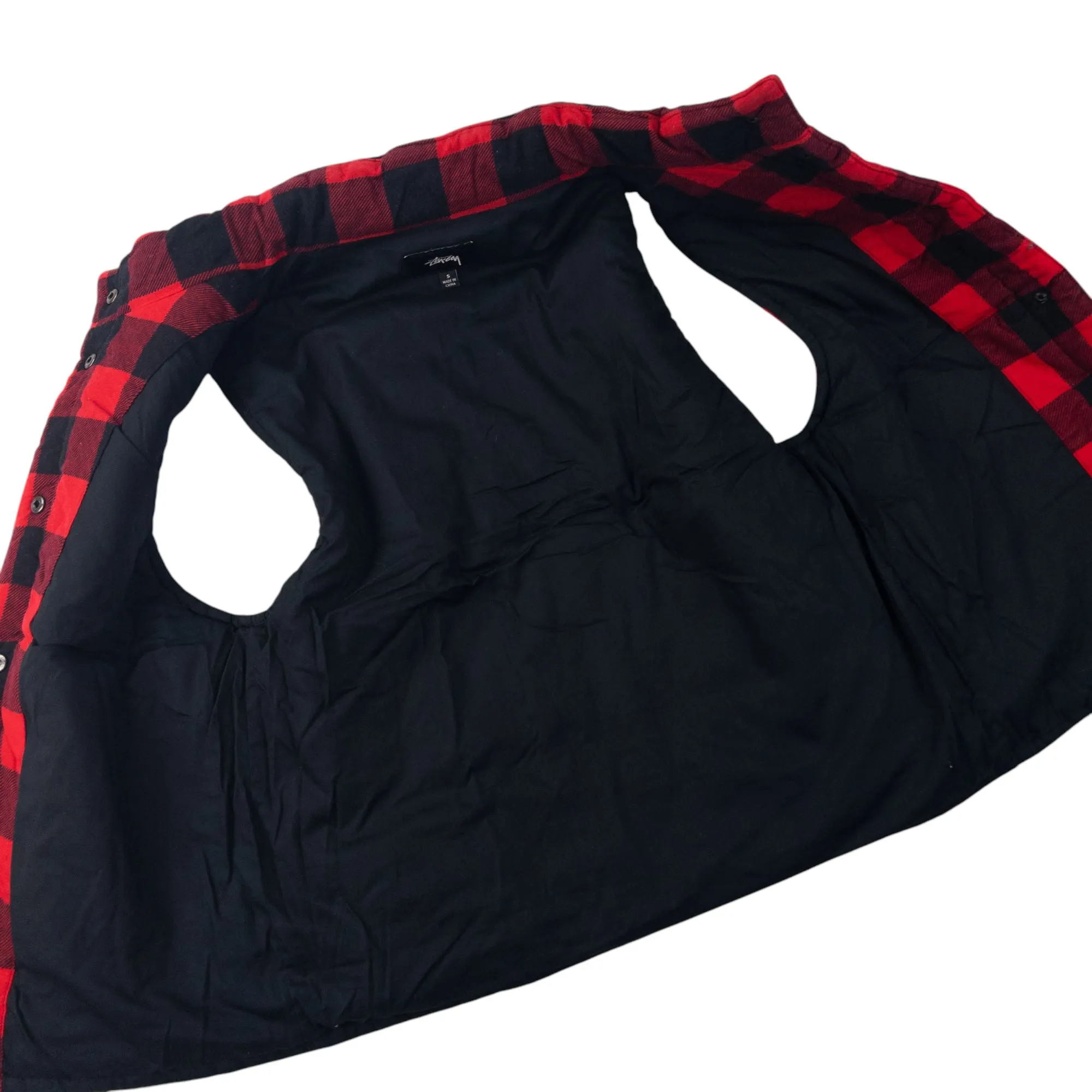 Vintage Stussy Checked Quilted Gilet Woman's Size S