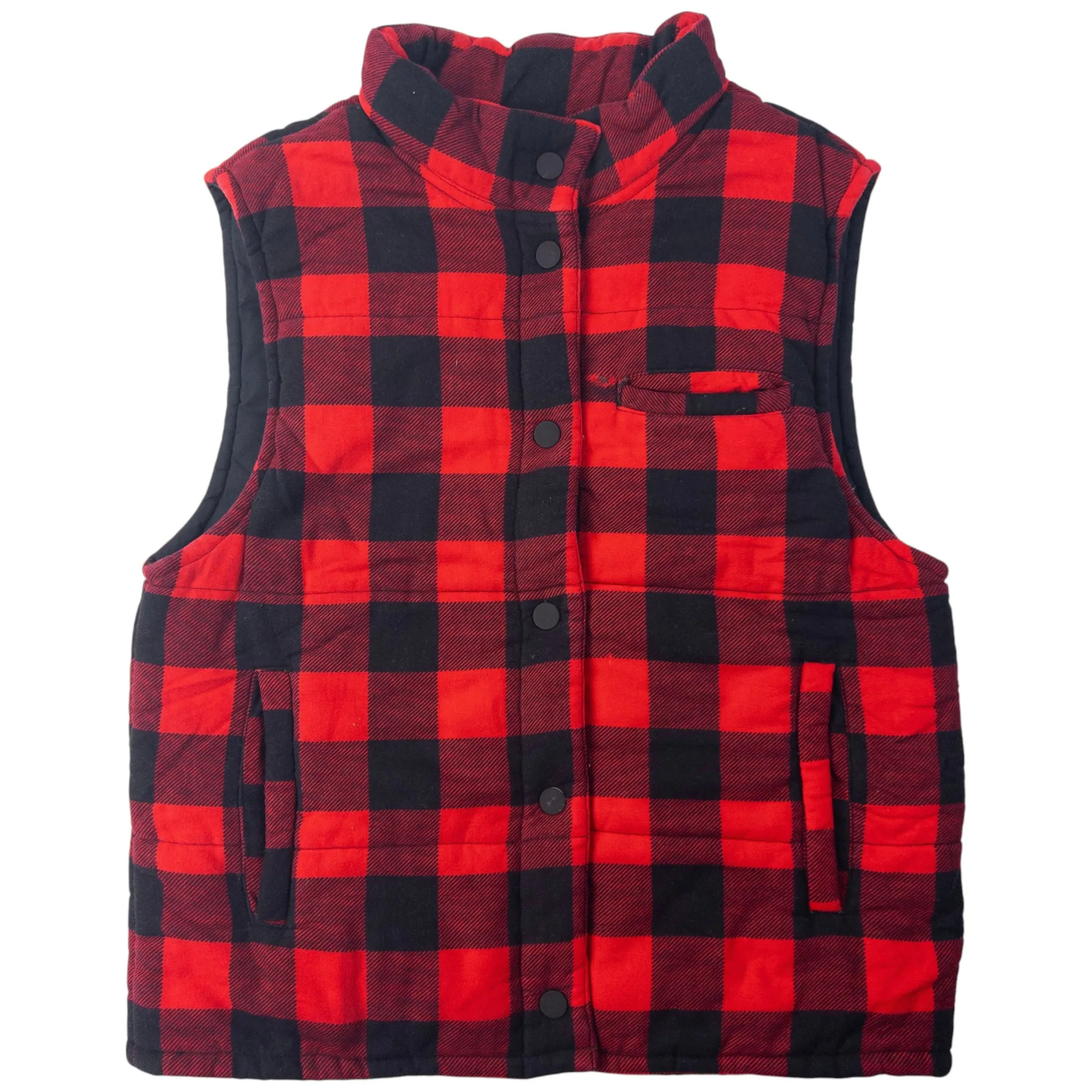 Vintage Stussy Checked Quilted Gilet Woman's Size S