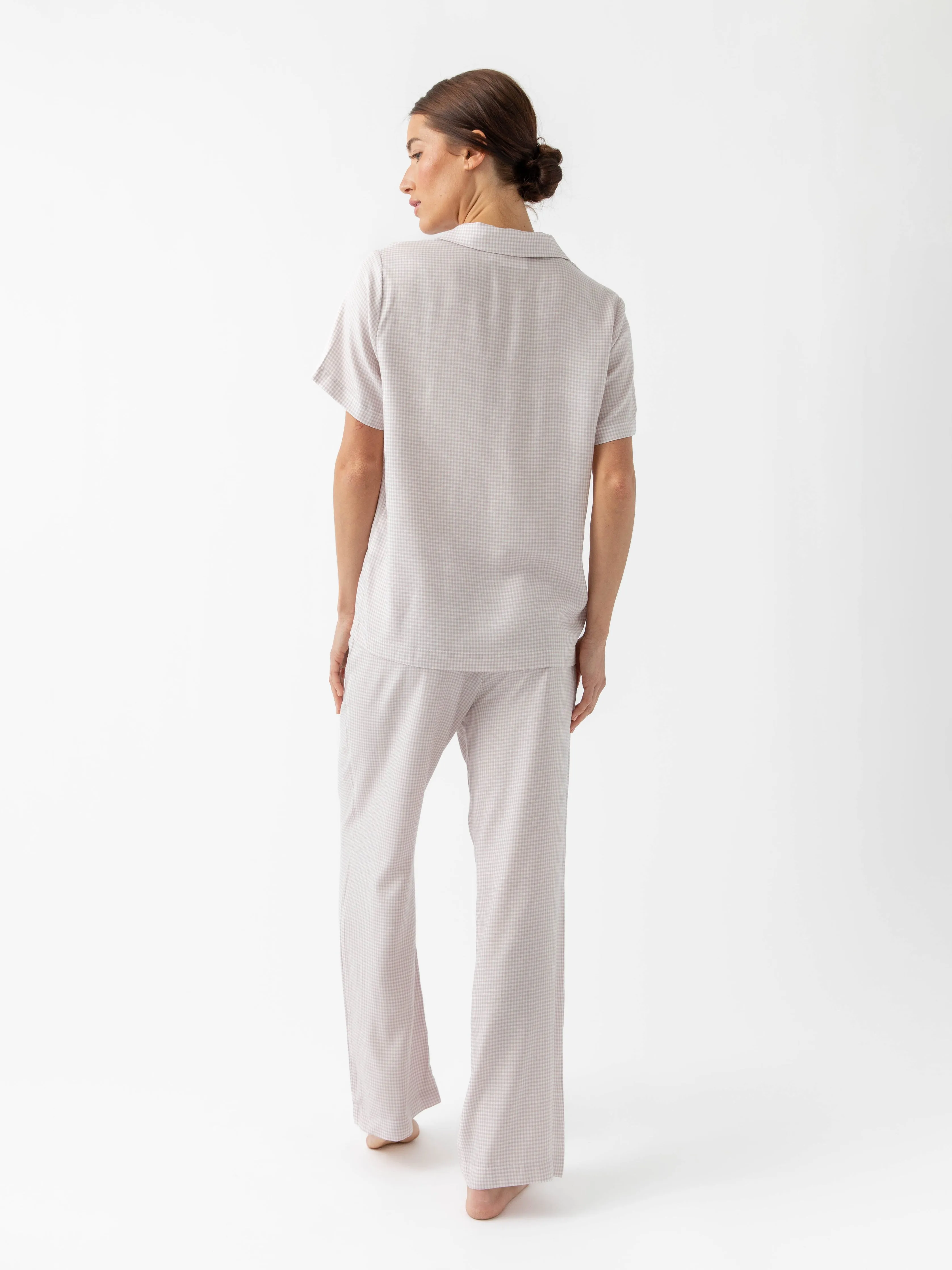 Women's Soft Woven Short Sleeve Pajama Top